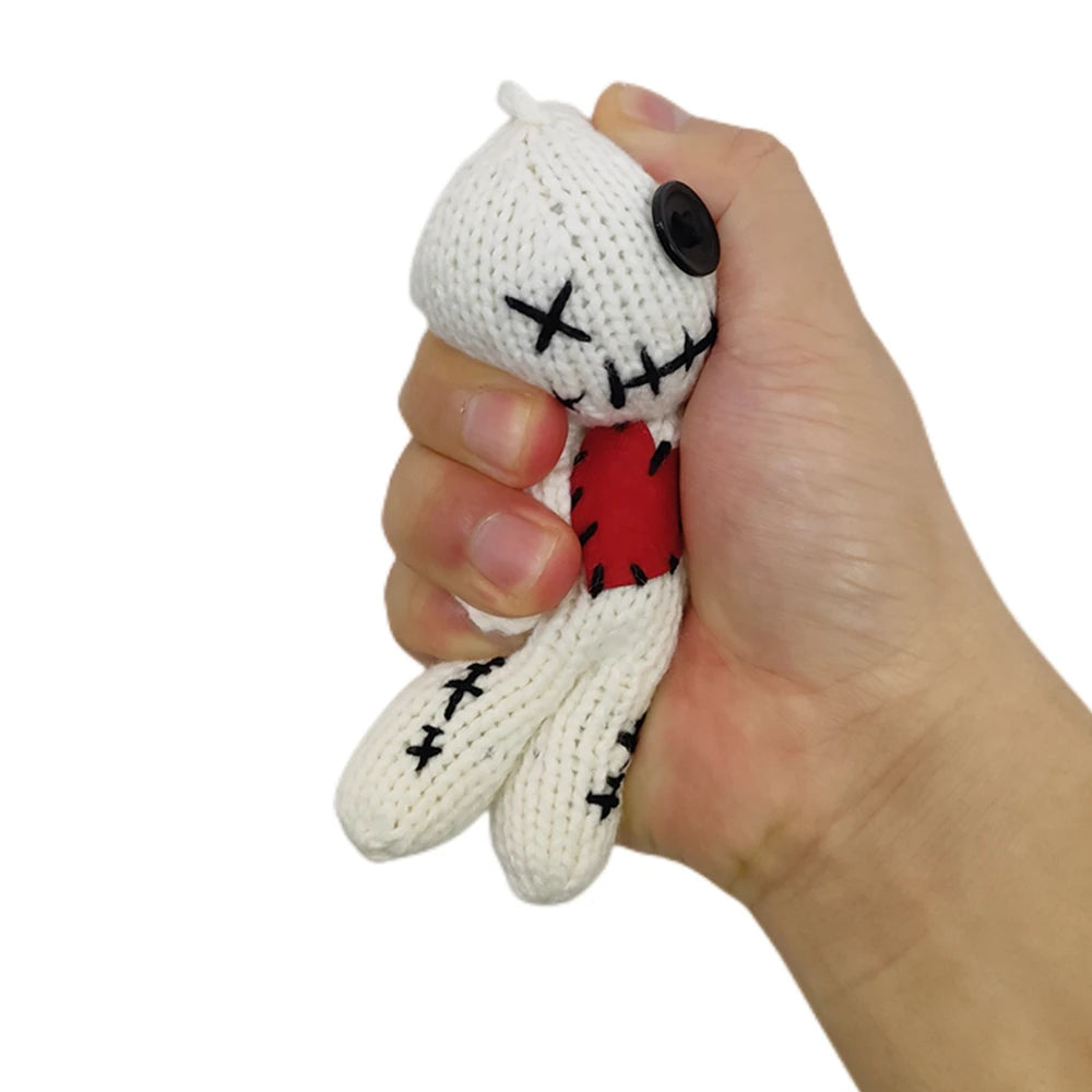 Voodoo Dolls Creepy Halloween Plush - Scary Ghost Pin Holder & Fidget Toy