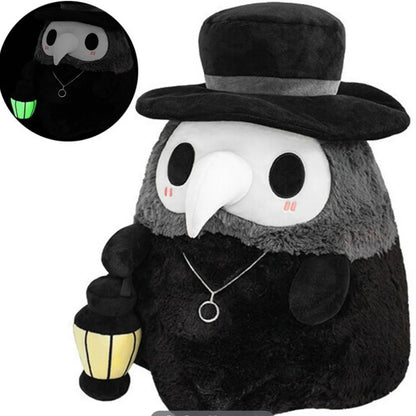 Plague Doctor Plush Toy - Glow-in-the-Dark Halloween Edition