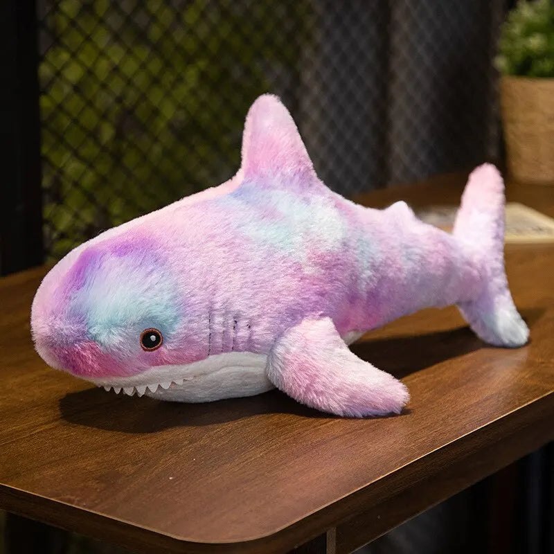 Multicoloured Shark Plush Toy