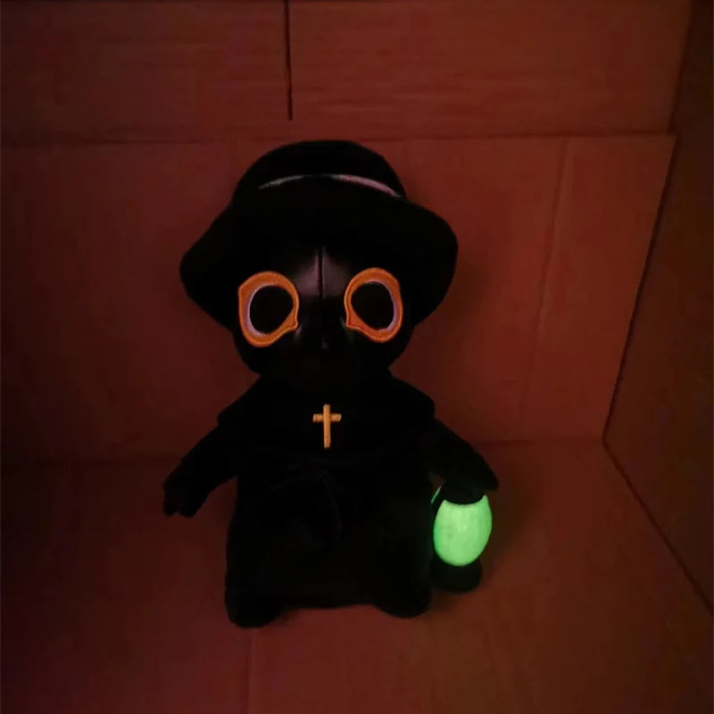 Plague Doctor Plush Toy - Glow-in-the-Dark Halloween Edition