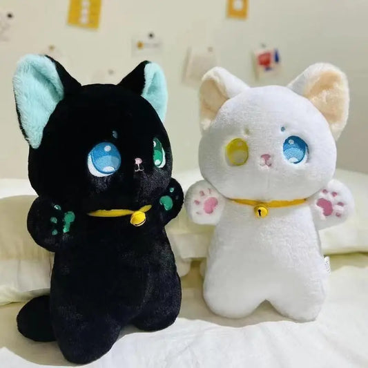 Black or White Cat Plush Toy